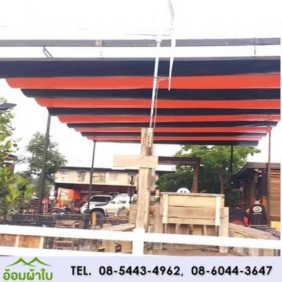 โครงสกายไลท์ผ้าใบ ลาดกระบัง - อ้อมผ้าใบกันสาด เต็นท์ผ้าใบลาดกระบัง
